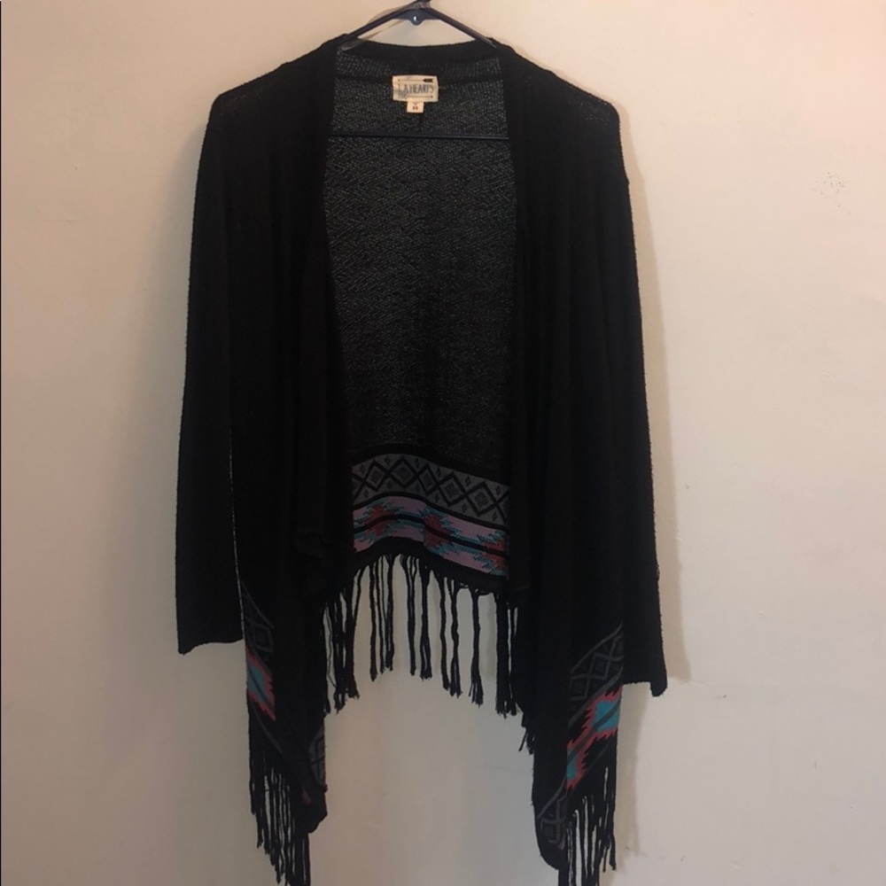 Black cardigan